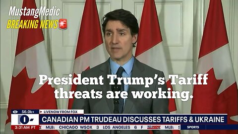 BREAKING NEWS🚨 Prime Minister Justin Trudeau says fentanyl is crossing both ways.