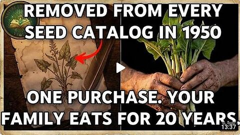 Plant Once, Feed Your Family Forever: Why Don't You Know About It?