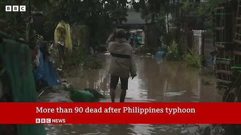 At least 90 dead as typhoon wreaks havoc in the Philippines