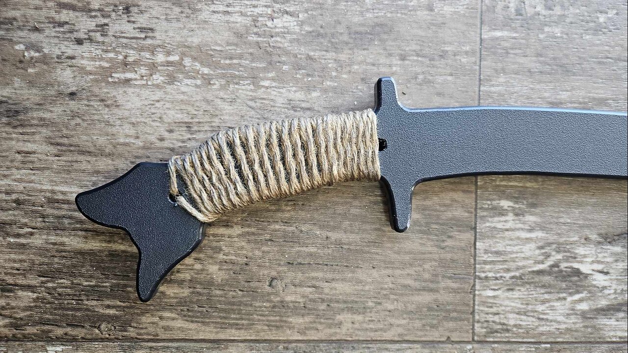 Twine Wrapping Traditional Filipino Weapons Ginunting Trainer