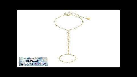 CZ Diamond Ring Bracelet Hand Chain Gold 14k Gold Finger Ring Review