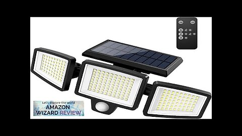 Tuffenough Solar Outdoor Lights 2500LM 210 LED Security Lights with Remote Control Review