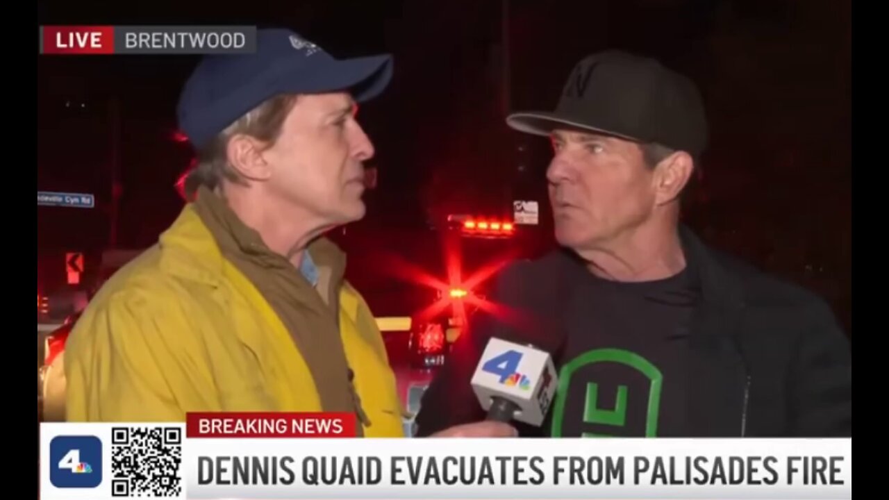 DENNIS QUAID- Evacuation and Prospective- 4NBC LA 1 11 2025