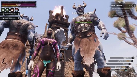 Conan Exiles beginners guide Frost Giants vs Giant Spider busty boobs Breast expansion