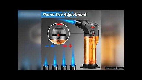 5 Pack Torch Lighters Butane Refillable Lighter Single Jet Flame Windproof Torch Review