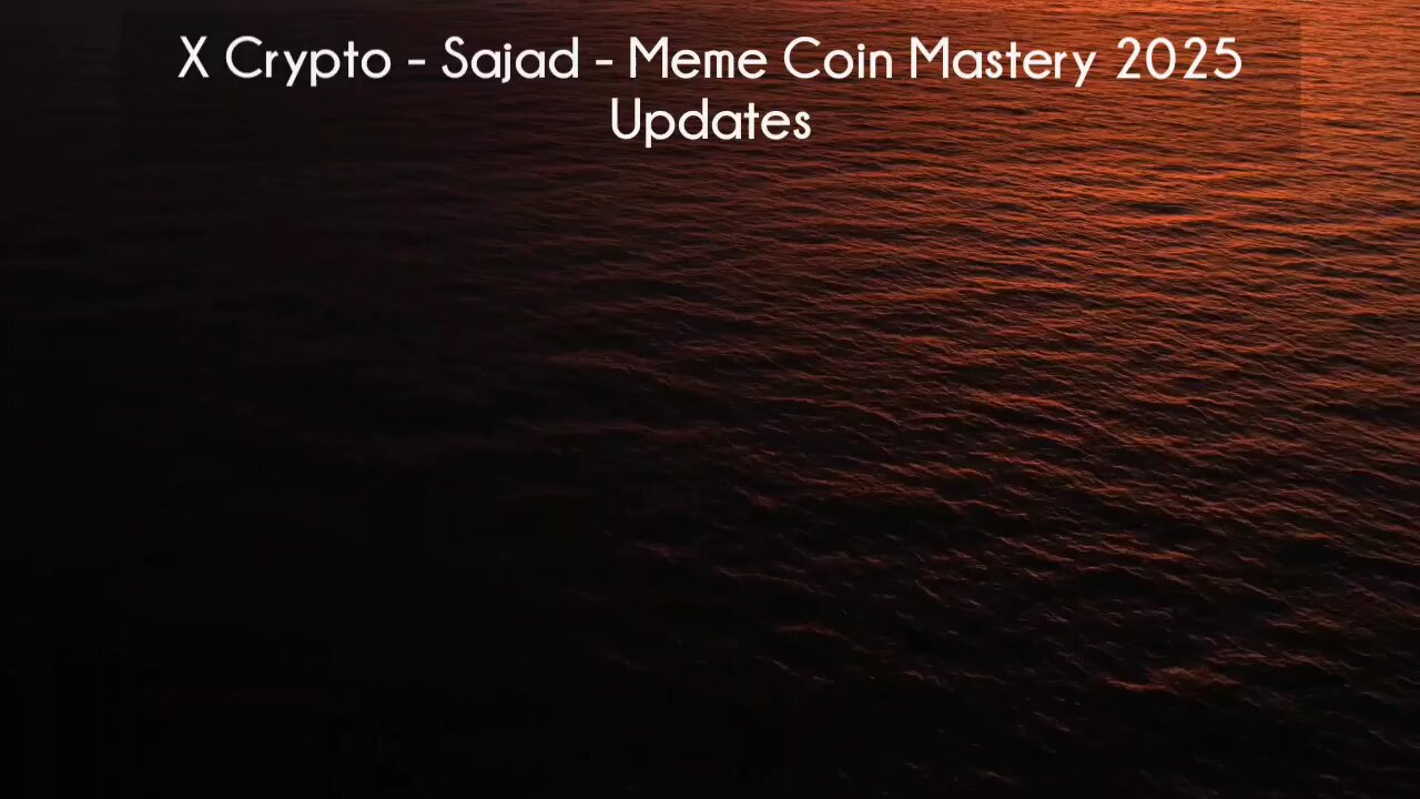 (courseslibrary.com)X Crypto - Sajad - Meme Coin Mastery 2025 Updates Course download