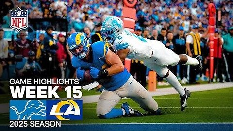 Detroit Lions vs Los Angeles, Rams week 15 game highlights