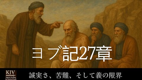 ヨブ記27章 ― 誠実さ、苦難、そして義の限界