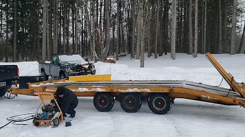 pressure washing me equipment trailer!