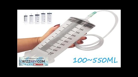 Multifunction 100ml-550ml Syringe Large Capacity With 100cm Hose Pump Measuring Washable Review