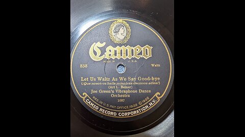 Cameo 838A Let Us Waltz As We Say Good-bye