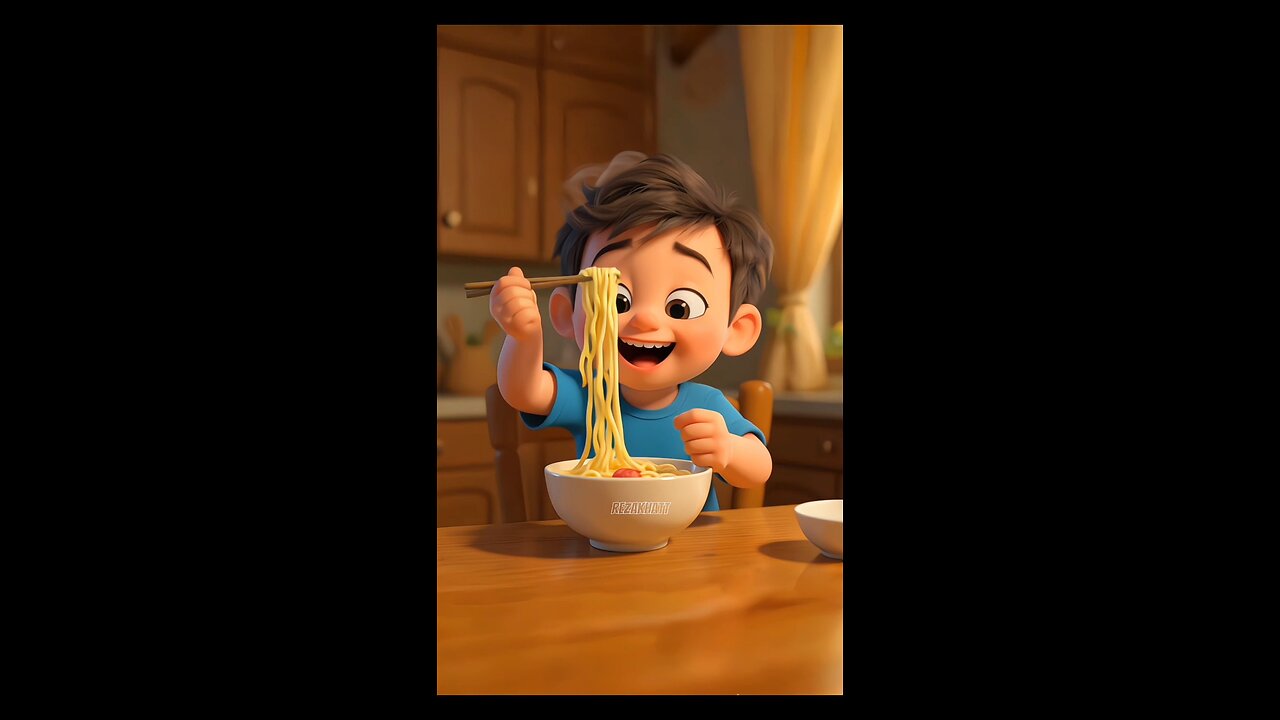 Who needs toys when you have noodles?