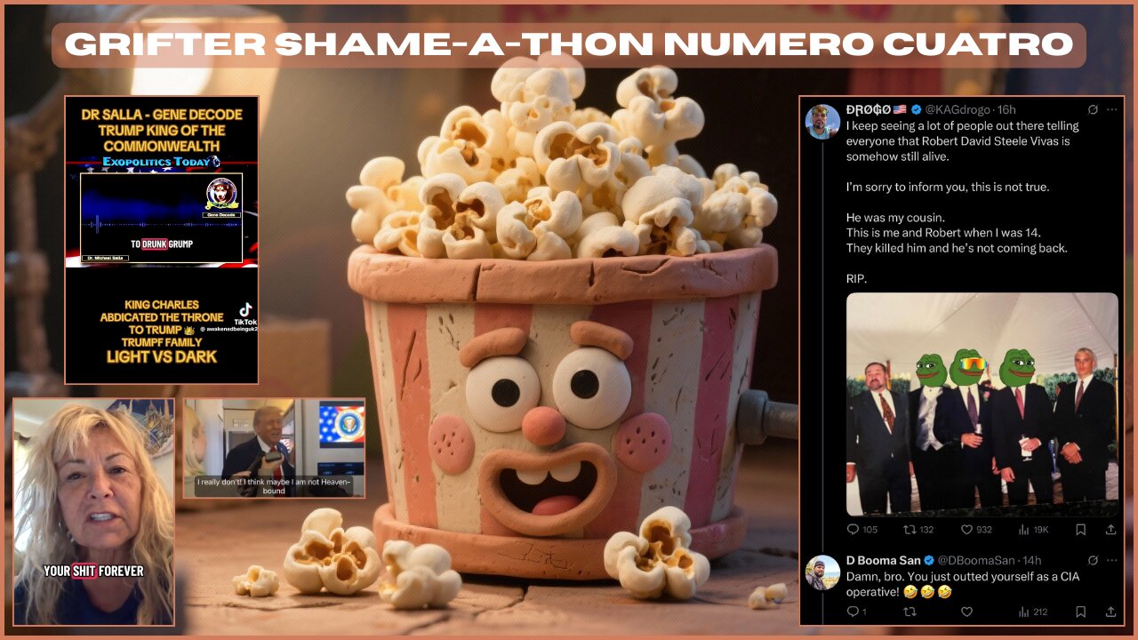 Grifter Shame-A-Thon Numero Cuatro | LIVE Oct. 19th, 2025 | Reverse Speech by David Oates | Anton LaVey, Julie Green, James Gilliand, Elena Danaan