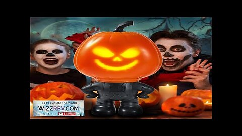 Halloween Pumpkin Man Decoration Props Ornaments Christmas Gift Projector Night Light Can Review