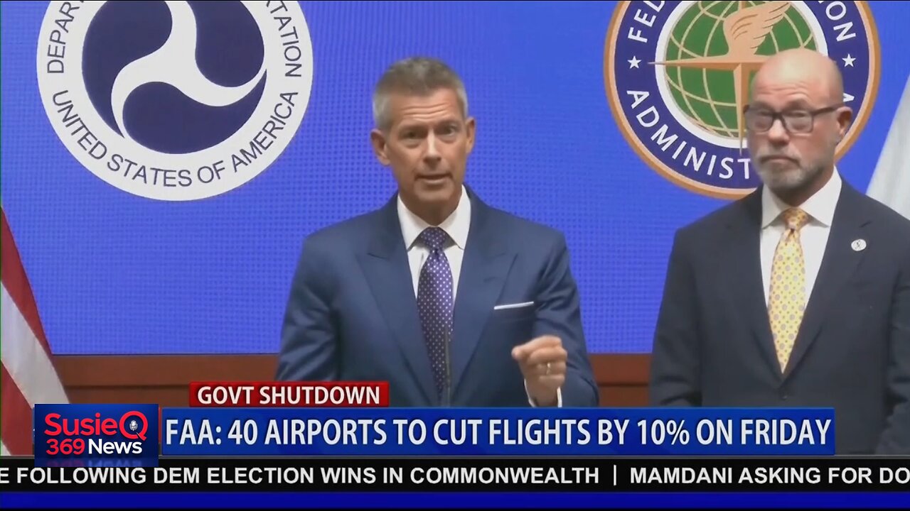 FAA: 40 AIRPORTS TO CUT FLIGHTS BY 10% ON FRIDAY