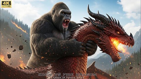 Kong vs Fire Dragon | Clash of Titans 2025