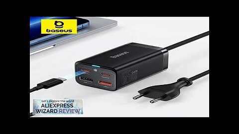 Baseus 65W GaN Charger Desktop Fast Charger 4 in 1 Laptop Phone Review