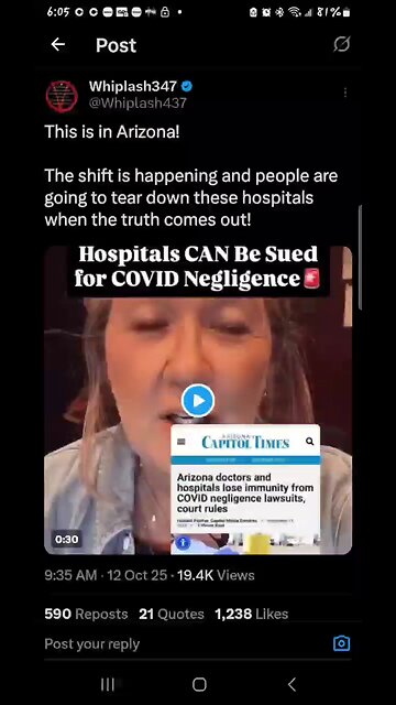 Arizona Supreme Court Just Made A Huge Ruling; Hospitals Can Be Sued For COVID Negligence