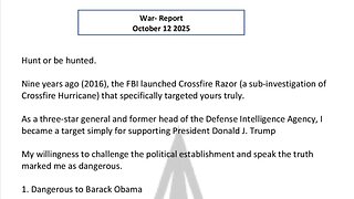 WAR REPORT - OCT 12 2025 - HUNT OR BE HUNTED