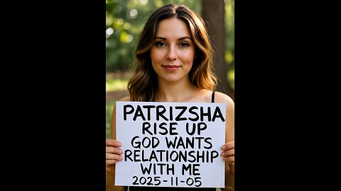 PATRIZSHA RISE UP GOD WANTS RELATIONSHIP WITH ME (2025-11-05)