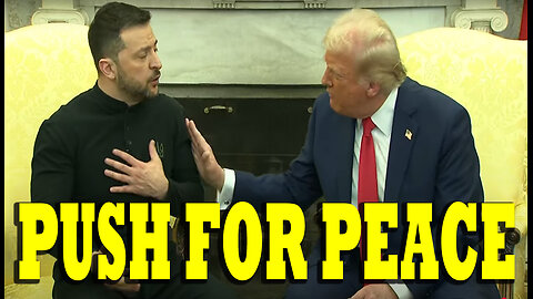 President Trump Told President Zelensky The War Must End.
