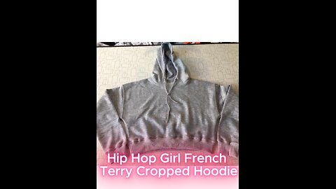 French Terry Cropped Hoodie – Casual, Comfy & Street-Ready
