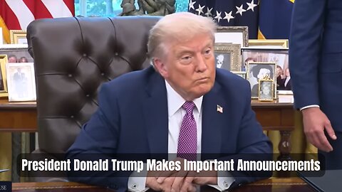 President Donald Trump Makes Important Announcements