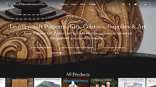 Leather Craft Patterns, Kits, Supplies, Tools, Courses, & Art. www.TonyAllenBernier.com