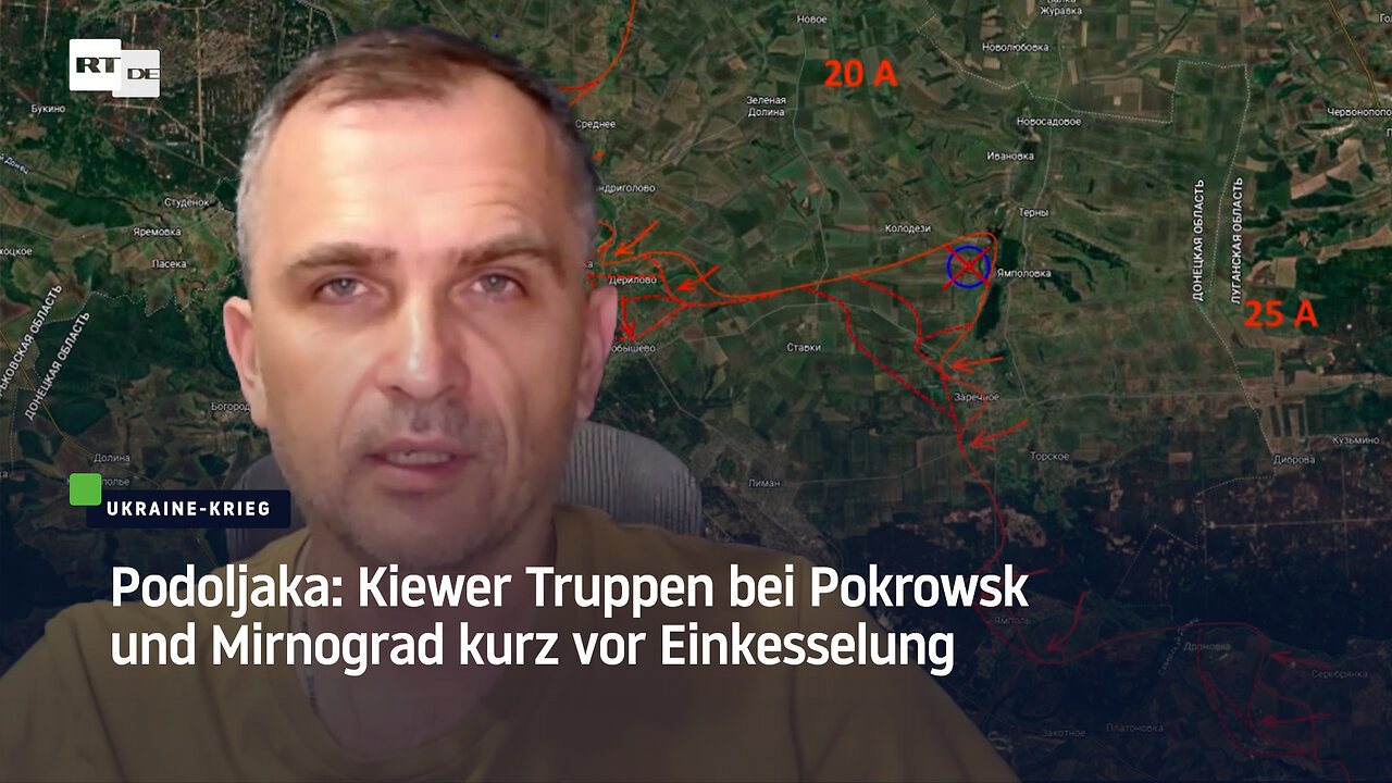 Podoljaka: Kiewer Truppen bei Pokrowsk und Mirnograd kurz vor Einkesselung