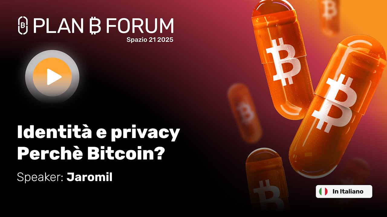 Identità e privacy- Perchè Bitcoin con Jaromil
