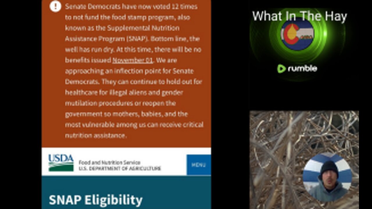 OH, SNAP!!! IS THEY, CUTTING FOOD STAMPS???