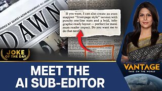Pakistani Journalist Publishes ChatGPT Prompt in Article | Vantage with Palki Sharma | N18G