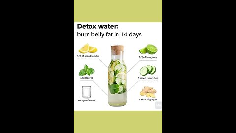 Detox water burn belly fat in 14 days