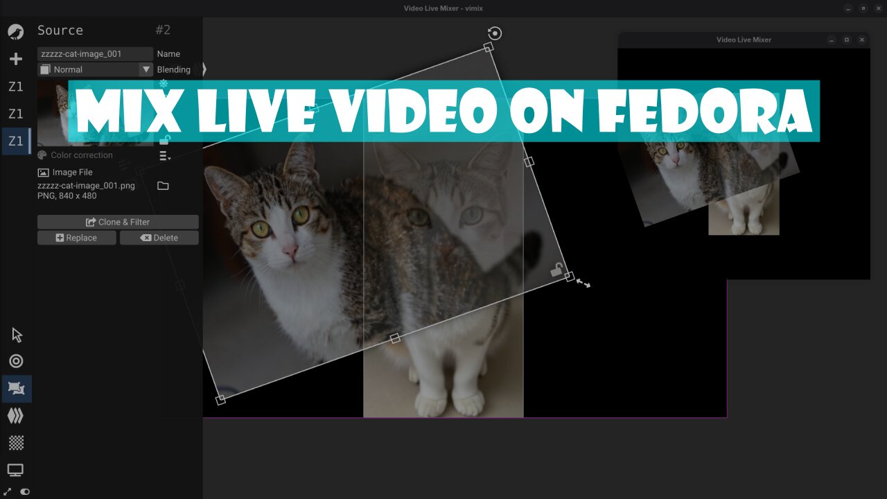 Live Video Mixing on Fedora Linux with Vimix for Beginners