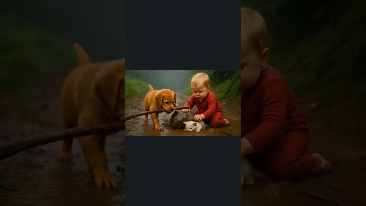 Heroic AI Dog Rescues Kitten!
