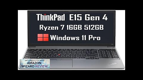 Lenovo ThinkPad E15 Gen 4 Business Laptop (15.6" FHD Anti-Glare AMD Ryzen Review