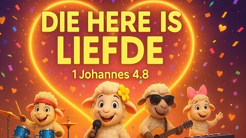 ♡♱ Bybel kinderliedjies | Die Vers wat Alles Sê ❤️ | 1 Johannes 4:8 | Lyric Lambs