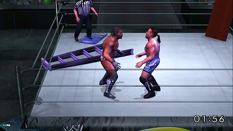 Rob Van dam vs Booker T |TLC |π🪜🪑 SmackDown Here Comes the Pain |#💪 Rvd👎 # Frog Splash# Codman