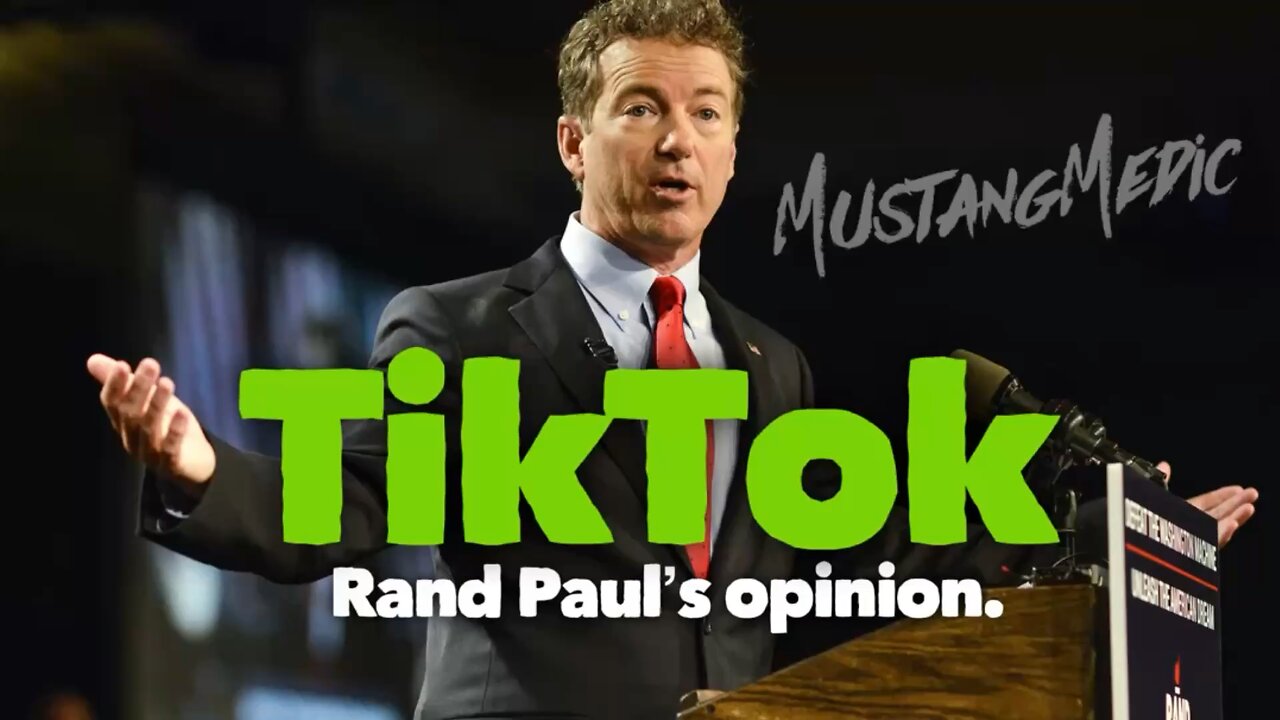 #BreakingNews TikTok has Rand Paul's support!