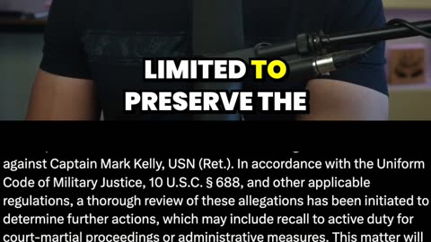 Mark Kelly Faces RECALL as Court-Martial Threat Explodes