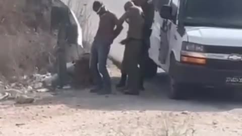 The moment a young Palestinian man was released after being abducted