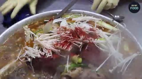 Amazing Unlimited Rice Soup Refills | Korean Street Food