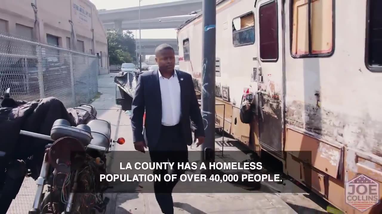 Joe Collins is challenging Maxine Waters for her congressional seat.