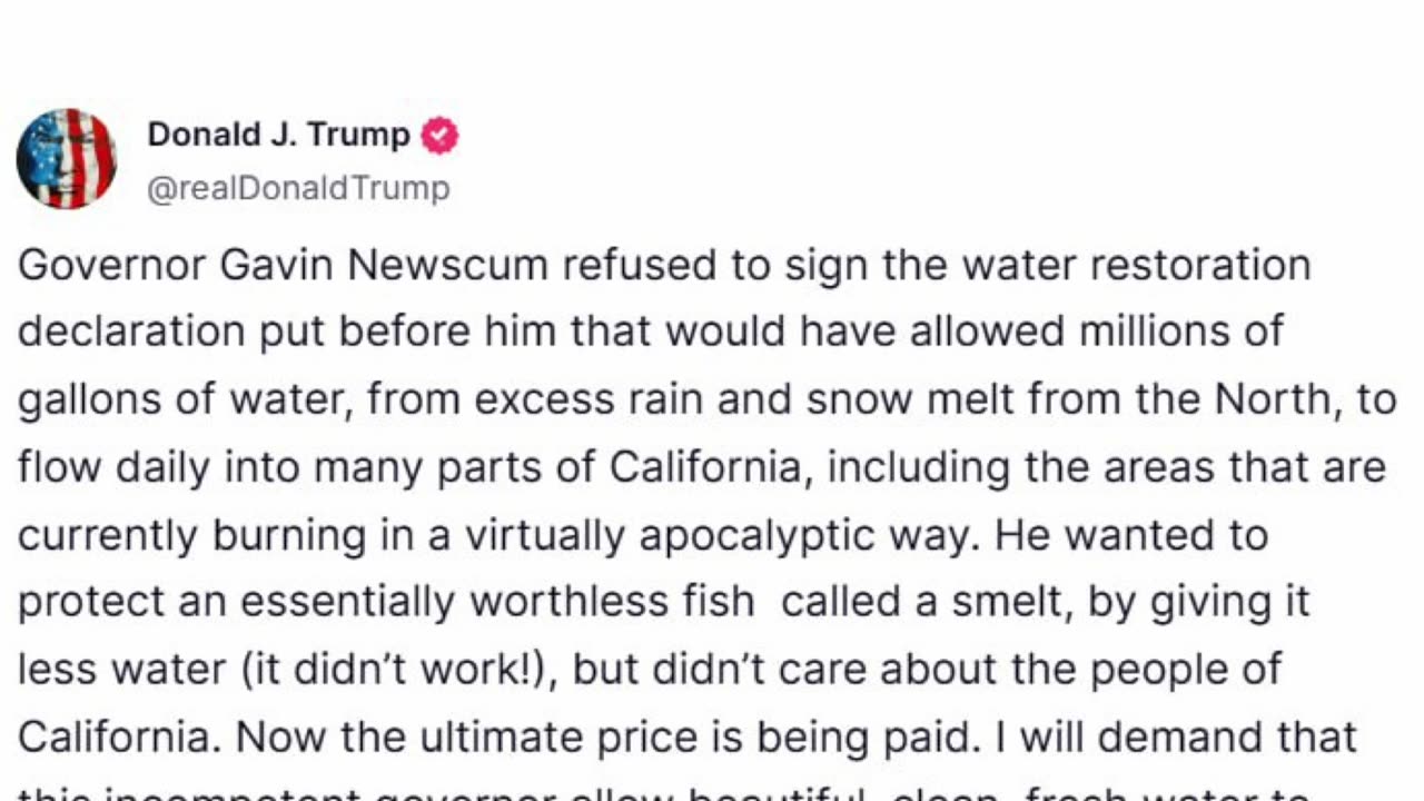 Why is there no water in California?