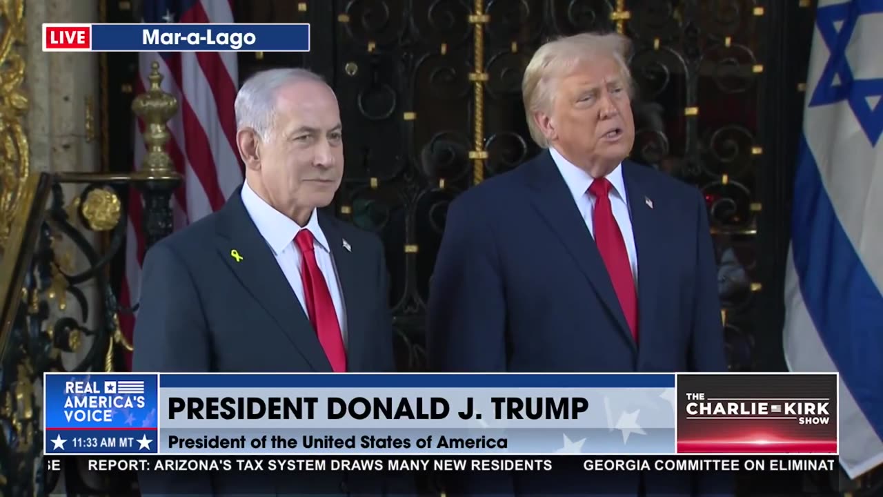 GAZA IS ON THE TABLE AT MAR-A-LAGO TODAY