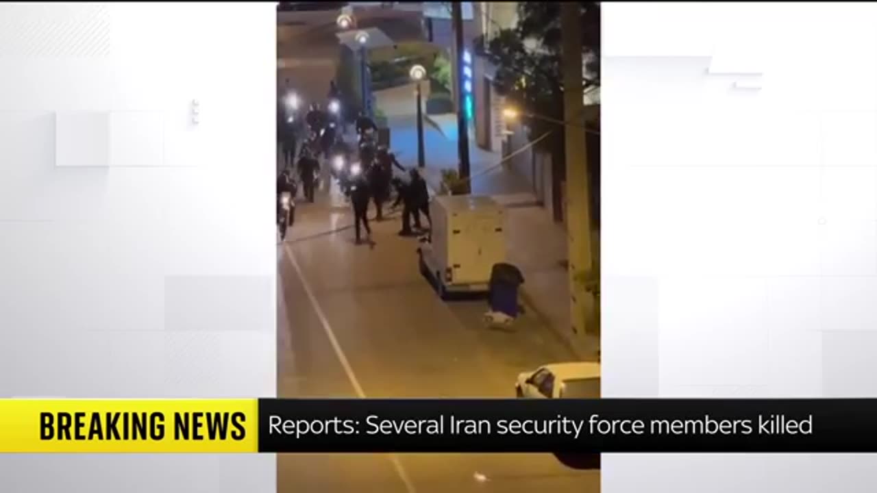 +100 Iran security forces members killed BY PEACEFUL PROTESTERS