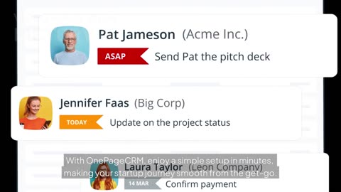 OnePageCRM: Simple & Affordable CRM for Startups