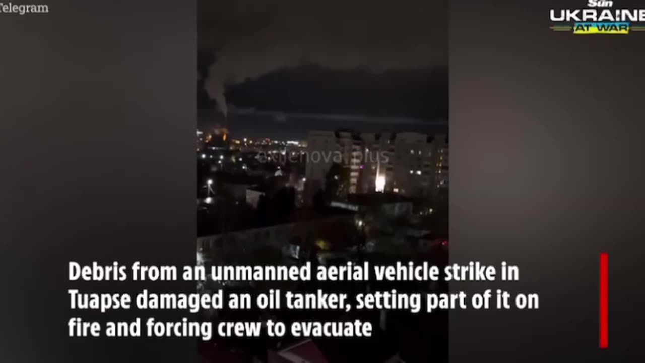 Ukrainian drones struck multiple Russian energy and infrastructure targets overnight