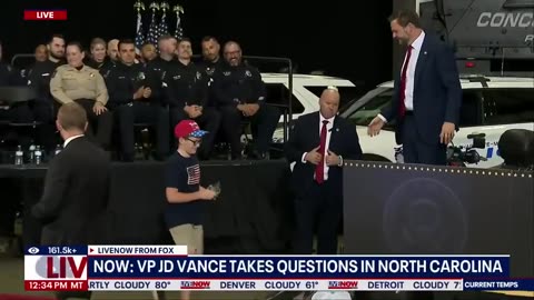 Kid to JD Vance: "I skipped school today. I was wondering if I could get a picture with you?"