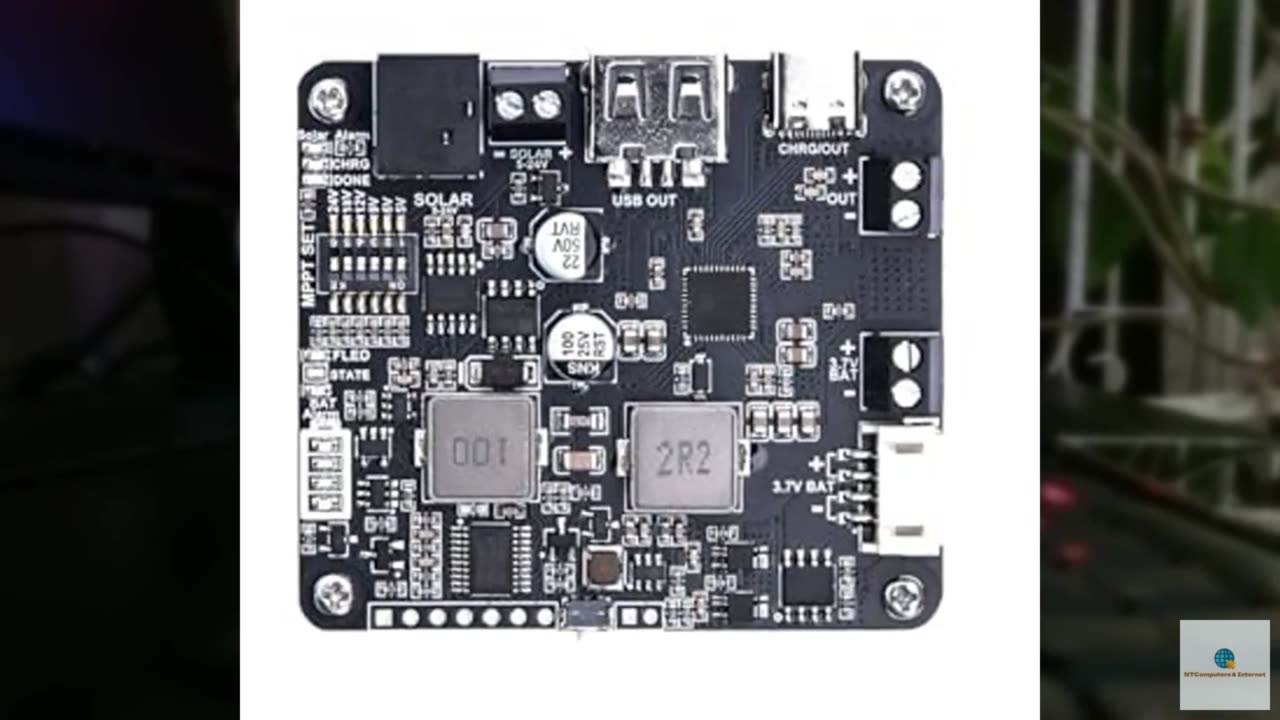 Solar Energy Manager A - 5V-24V MPPT Solar Power Module with Type-C Fast Chargin